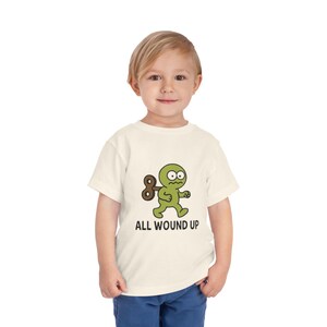 Whimsical Toddler Tee: Perfect for Playtime, All Wound Up Design, Kids Gift, Birthday Present, Casual Fun Wear