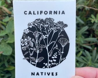 Plant Sticker - California Natives - Vinyl Sticker - Matte Vinyl Sticker- California Native Plants