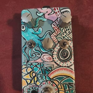 Handmade Guitar Pedal - Overdrive Pedal - Squid Finish