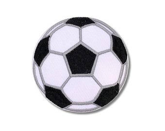 Classic Soccer Ball Patch | Embroidered Sports Patch | 3.5 x 3.5 inches
