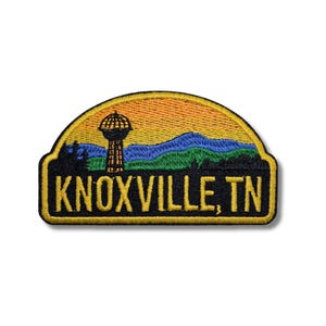 Parche de Knoxville / Parche bordado de recuerdo Sunsphere Tennessee / 2 x 3,55 pulgadas