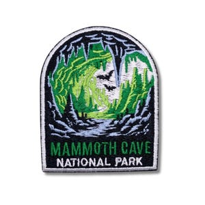 Parche del Parque Nacional Mammoth Cave / Regalo para viajeros del Parque Nacional / 3,15 x 2,55 pulgadas