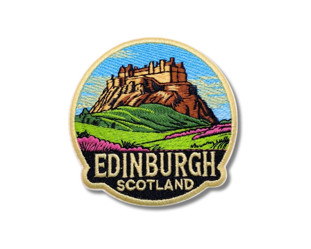 Edinburgh Patch | Scotland Castle Souvenir Embroidered Patch | 3 X 3 ...