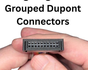 24 Pin Pog Plugs - Dupont Connector Organizer, ABS-GF, 6 Sets