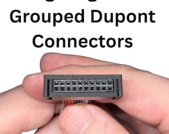 20 Pin Pog Plugs - Dupont Connector Organizer, ABS-GF, 6 Sets