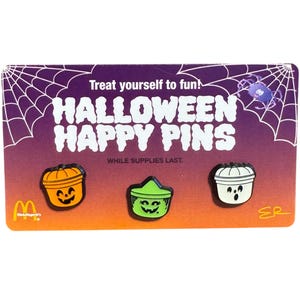 Boo Bucket Mini Enamel Pin Set