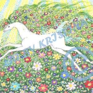 Lot de 4 chevaux fleuris
