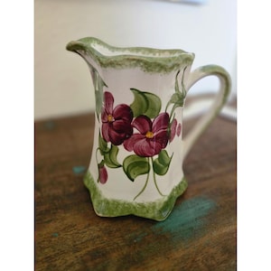 Vintage Clinchfield Artware Cash Family Pottery Small Creamer Pitcher Erwin 3.5"