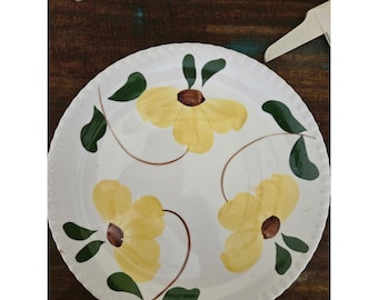 Blue Ridge Southern Potteries Sundance yellow Candlewick 9.25 Dinner Plate