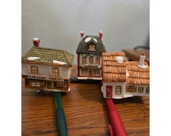 Dept 56 Christmas Carol Village Clip-On Scrooge Marley Fezziwig Bob Cratchit