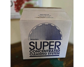 Vintage Amway Super Concentrated Cleaning System Box Set Zoom LOC See Spray
