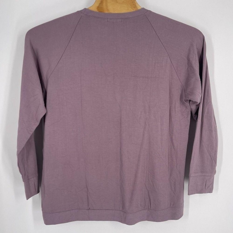 Threads 4 Thought Womens 1X Purple Tencel Modal Crossover Hem Sweatshirt NWT image 4