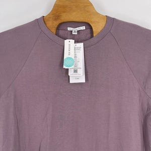 Threads 4 Thought Womens 1X Purple Tencel Modal Crossover Hem Sweatshirt NWT image 2