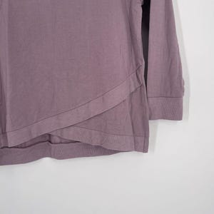 Threads 4 Thought Womens 1X Purple Tencel Modal Crossover Hem Sweatshirt NWT image 3