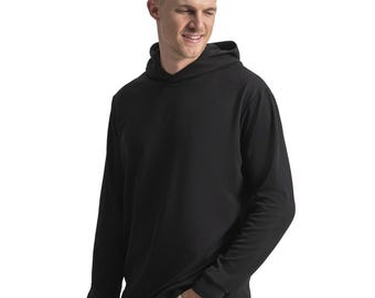 Felpa con cappuccio da uomo FootJoy in maglia testurizzata, nera, modello Golf, taglia XL, codice 35191, nuova con etichette.