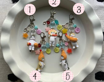 Mofusand Keychains Handmade | Gashapon Trinkets