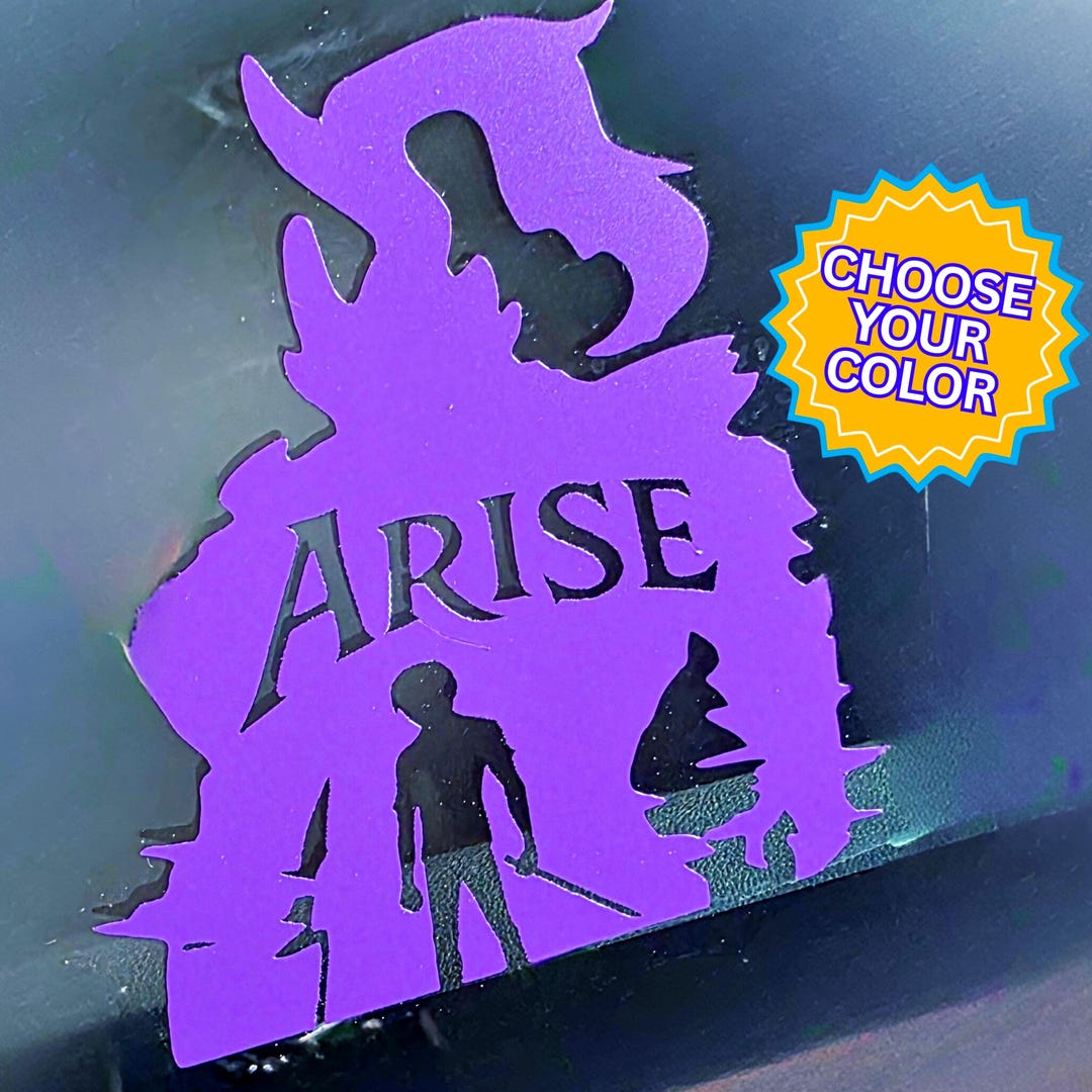 Dolo Rider Decal Solo Leveling Inspired Arise Car Decal - Choose Your Color Weatherproof ...