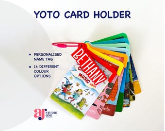 Yoto Card Clip Holder | 3D Printed Keyring for Travel & Toy Storage | Custom Colours | AJStudioOne