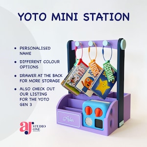 Yoto Mini Caddy/Station | Travel & Toy Storage | Custom Colours | AJStudioOne