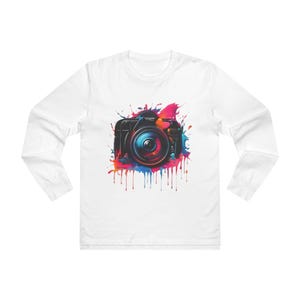 Unisex Base Longsleeve Tee, Graffiti Photography Shirt, Urban Streetwear Top, Cool Long Sleeve Tee, Hip Hop Clothing, Graphic Tee