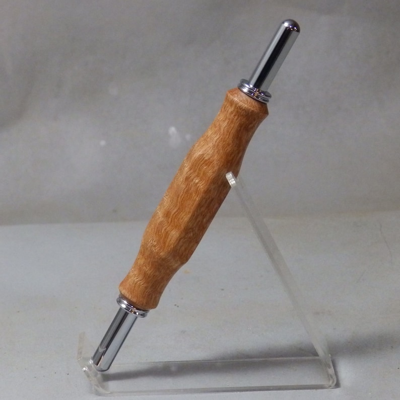 Seam Ripper with Hexagon Handle made of Curly Mango HIghly Figured Wood won/'t roll Seamstress gift