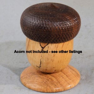 Acorn Box Stand - End Grain Oak Wood - Stand Only
