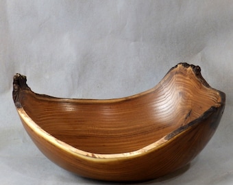 9 inch Natural Edge Russian Olive Bowl