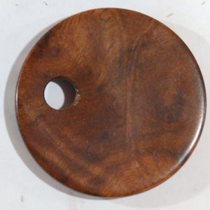 Wooden Pendant Turned from Camphor Burl Wear Wood Simple Yet Elegant image 6