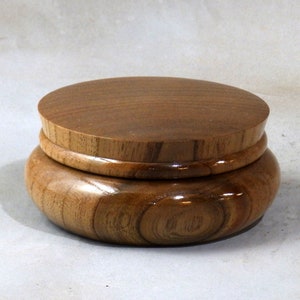 Small Lidded Box or Jar, Woodturning from Amur Cork Bark Tree, Keep Small Items or Edibles