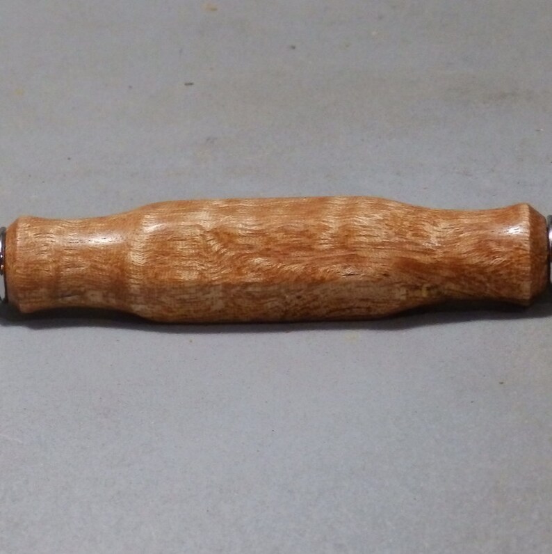 Seam Ripper with Hexagon Handle made of Curly Mango HIghly Figured Wood won/'t roll Seamstress gift