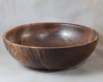 Large Black Walnut Serving Bowl