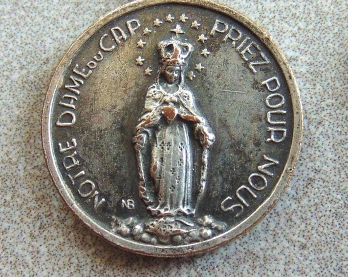 Notre Dame Du Cap Vintage Catholic Medal Pendant Our Lady of the Cape ...