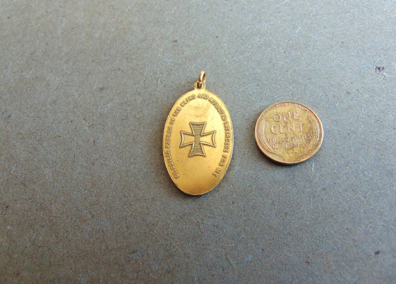 St. Odilia Vintage Catholic Medal or Pendant Patr… - image 2