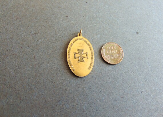 St. Odilia Vintage Catholic Medal or Pendant Patr… - image 4
