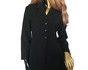 Complice  by Dolce and Gabbana Vintage 90s Black Wool Blazer Made in Italy Size US 12