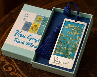 Segnalibro creativo in metallo cavo ispirato a Van Gogh