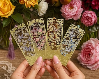 Ensemble de marque-pages papillon doré : métal ajouré vintage avec chaîne
