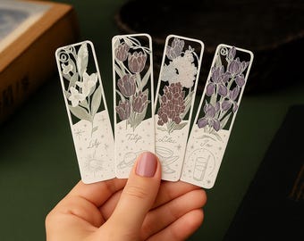 Segnalibro Van Gogh in metallo floreale in stile vintage