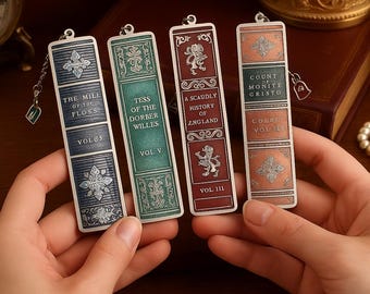 Mountain Metal Bookmarks - Set of 4 - Elegant Book Lover Gift