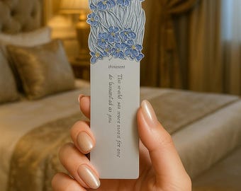 Marcapáginas Iris de Van Gogh: accesorio de acero inoxidable para libros de arte