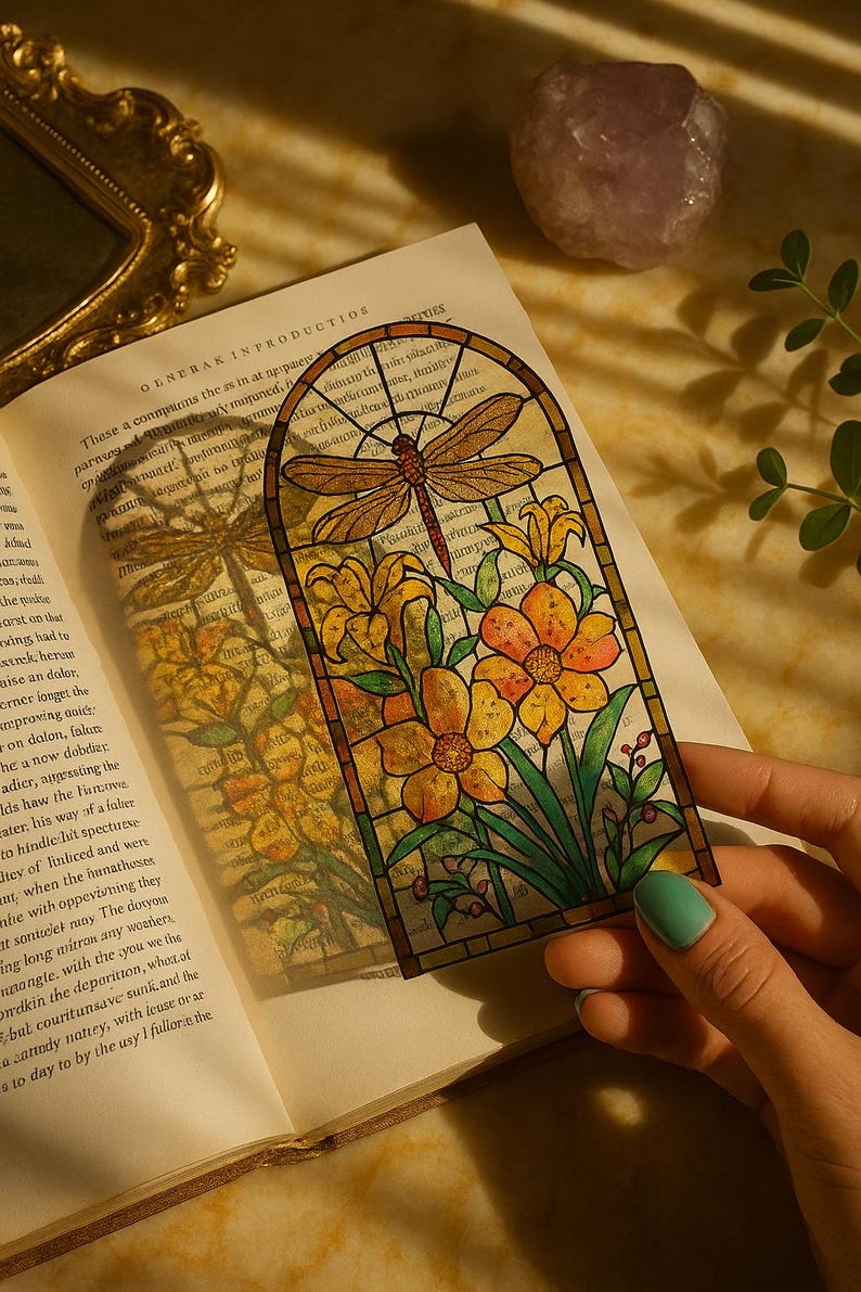 Retro Stained Window Bookmark Sun Catcher Ornament - European Style ...