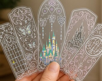 Kawaii Fluorescent PVC Bookmarks: Dream Series Set of 10