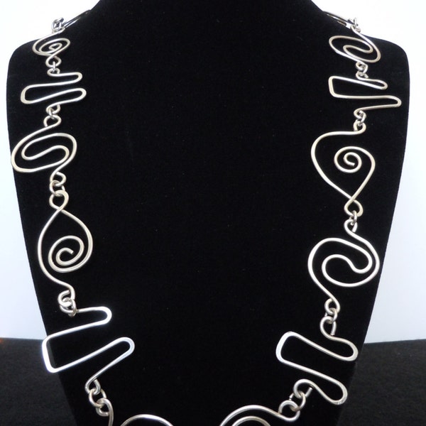 Necklace Jewelry-Handmade Sterling Silver chain