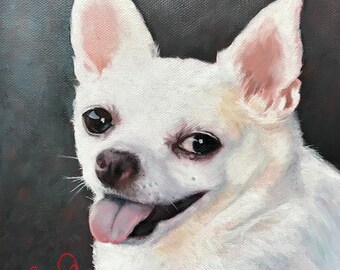 Ritratti di animali domestici, Pittura ad olio, Personalizzato, Ritratti di cani