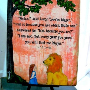 You are Bigger..., CS Lewis Quote, Print on Wood or Paper