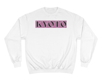 Champion Kyoto Blossom Sweatshirt | Cozy Floral Sweatshirt, Gift for Travel Lovers, Spring Fashion, Unisex Stylish Wear, Cherry Blossom