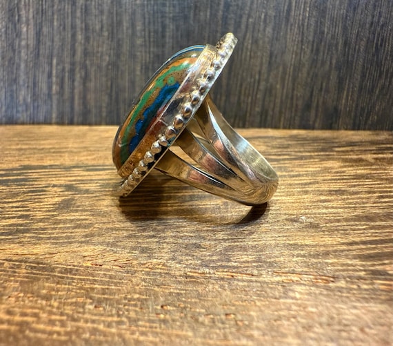 Large Rainbow Calsilica Ring - image 5