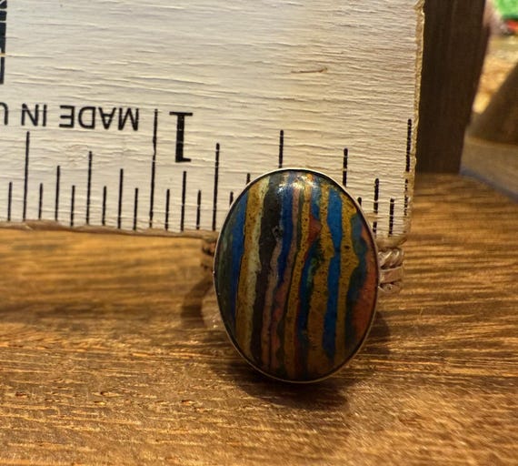 RB Rainbow Calsilica Ring - image 4