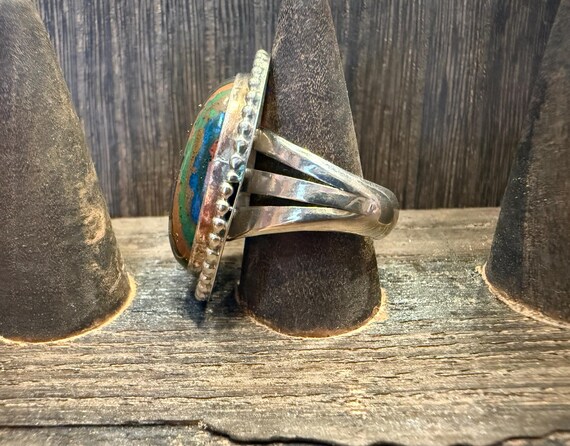 Large Rainbow Calsilica Ring - image 4