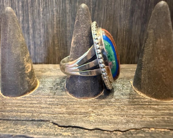 Large Rainbow Calsilica Ring - image 6